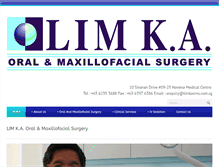 Tablet Screenshot of limkaoms.com.sg